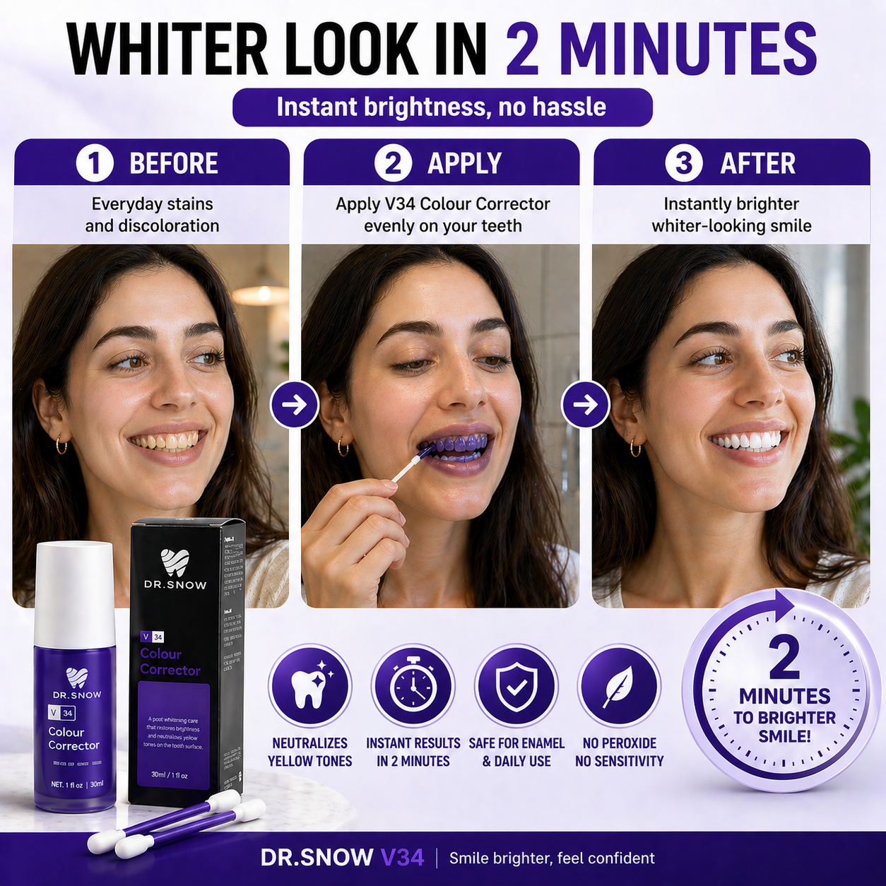 V34  - Purple Whitening Toothpaste